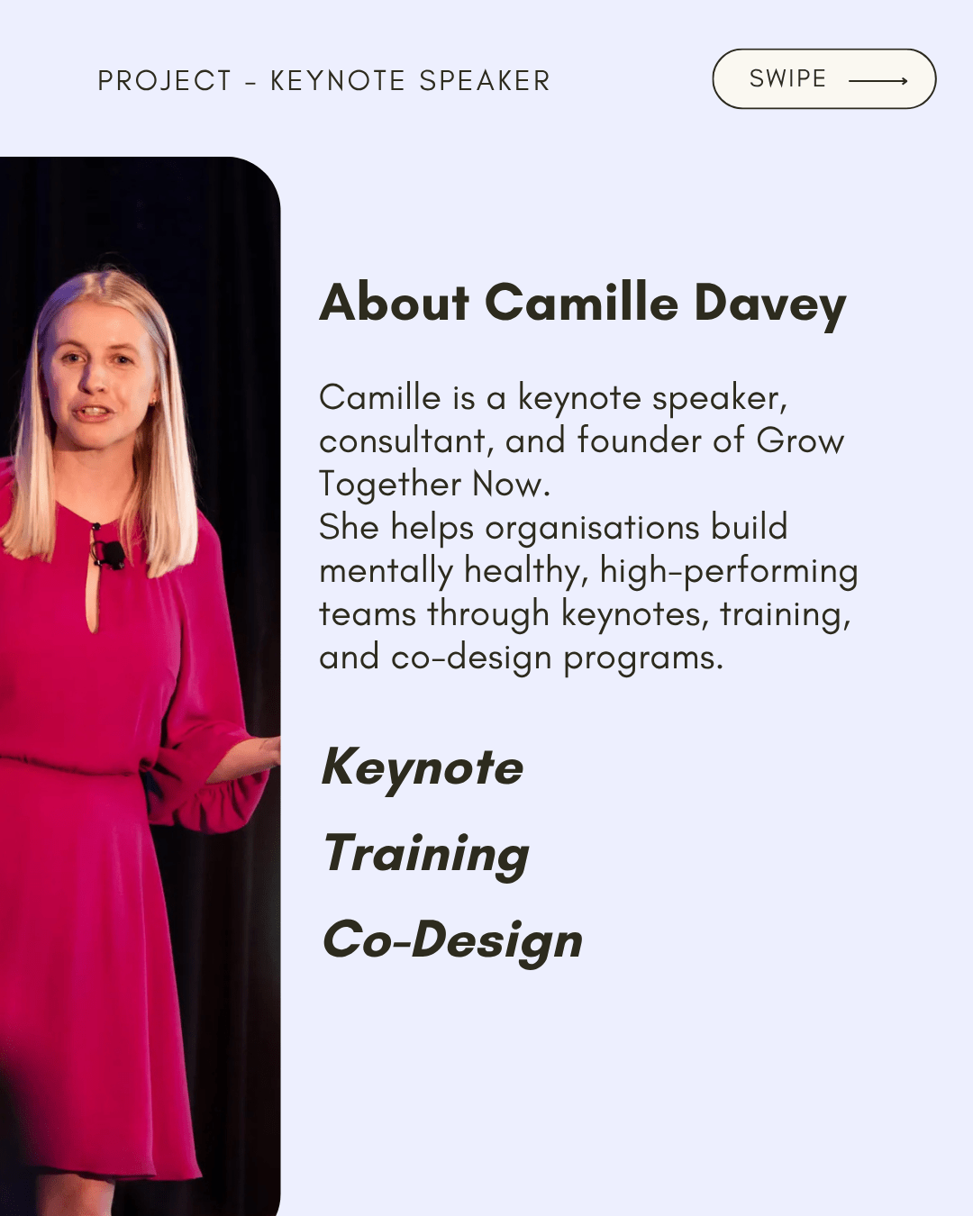 Camillie - Keynote speaker website design and development by tohidul (2)