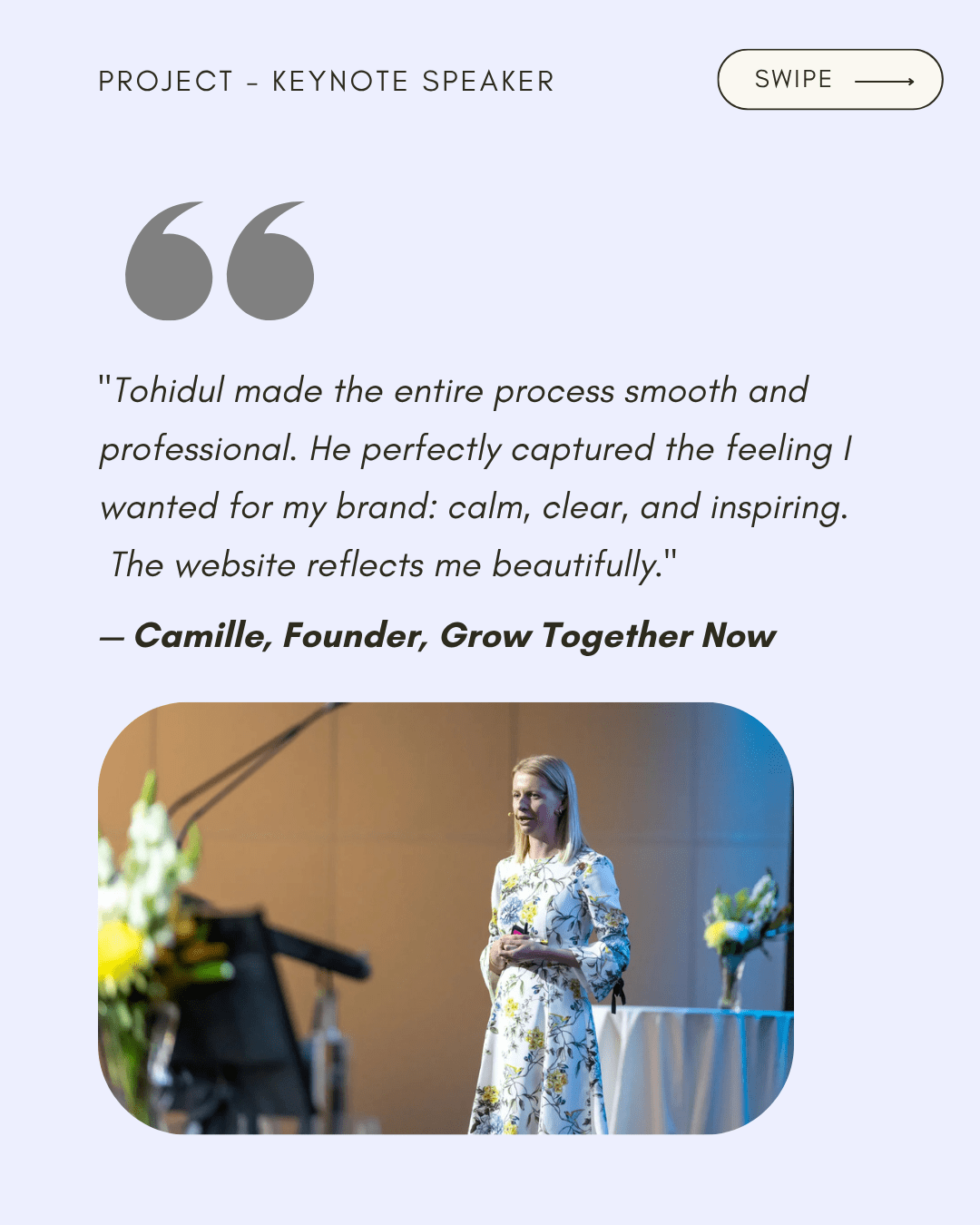 Keynote speaker website design and development by tohidul