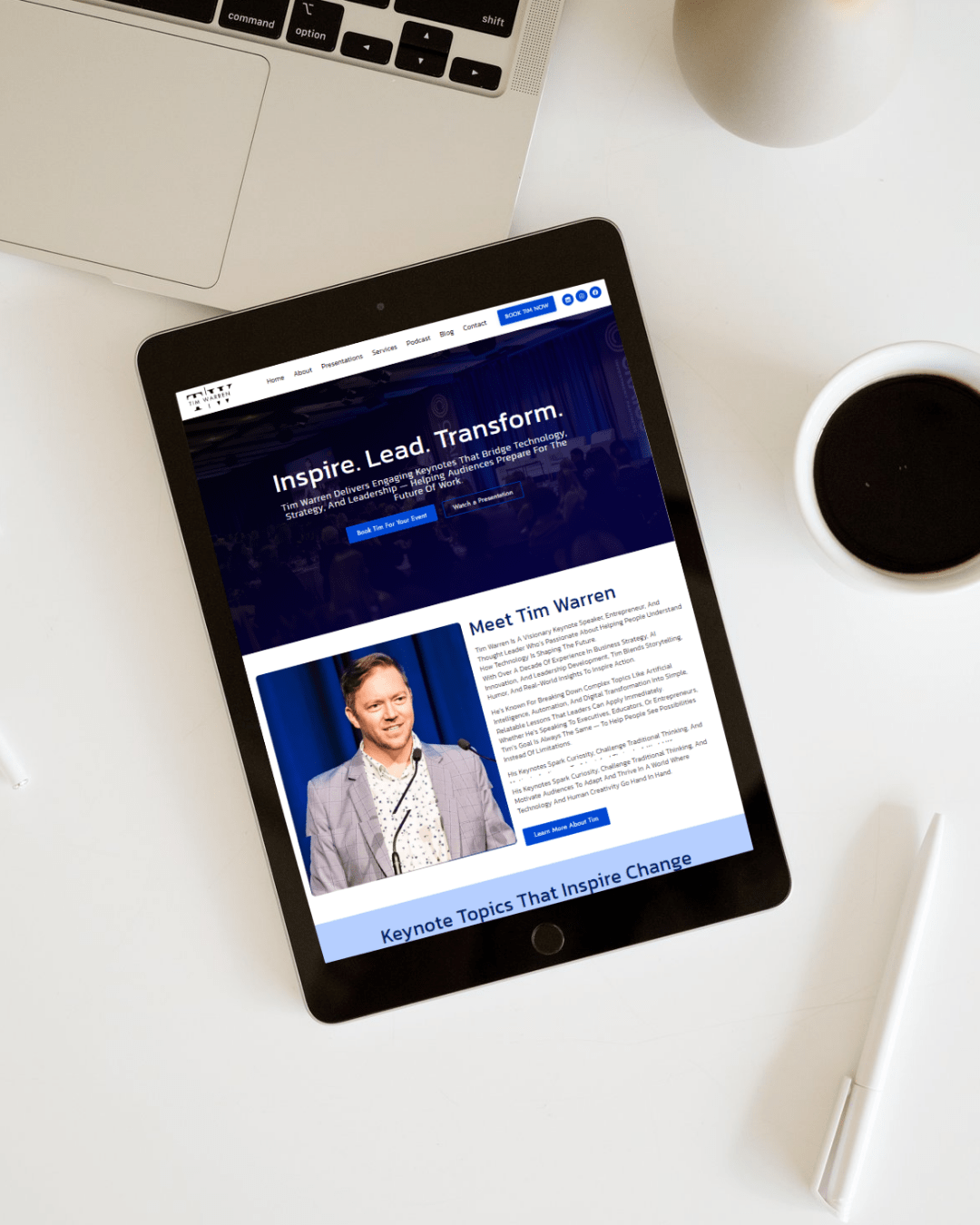 TIm - Keynote Speaker website design and development by tohidul (5)