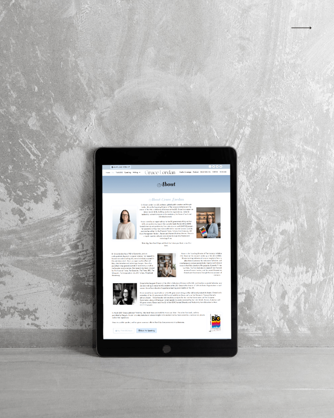 grace- Keynote speaker, author website design and development by tohidul