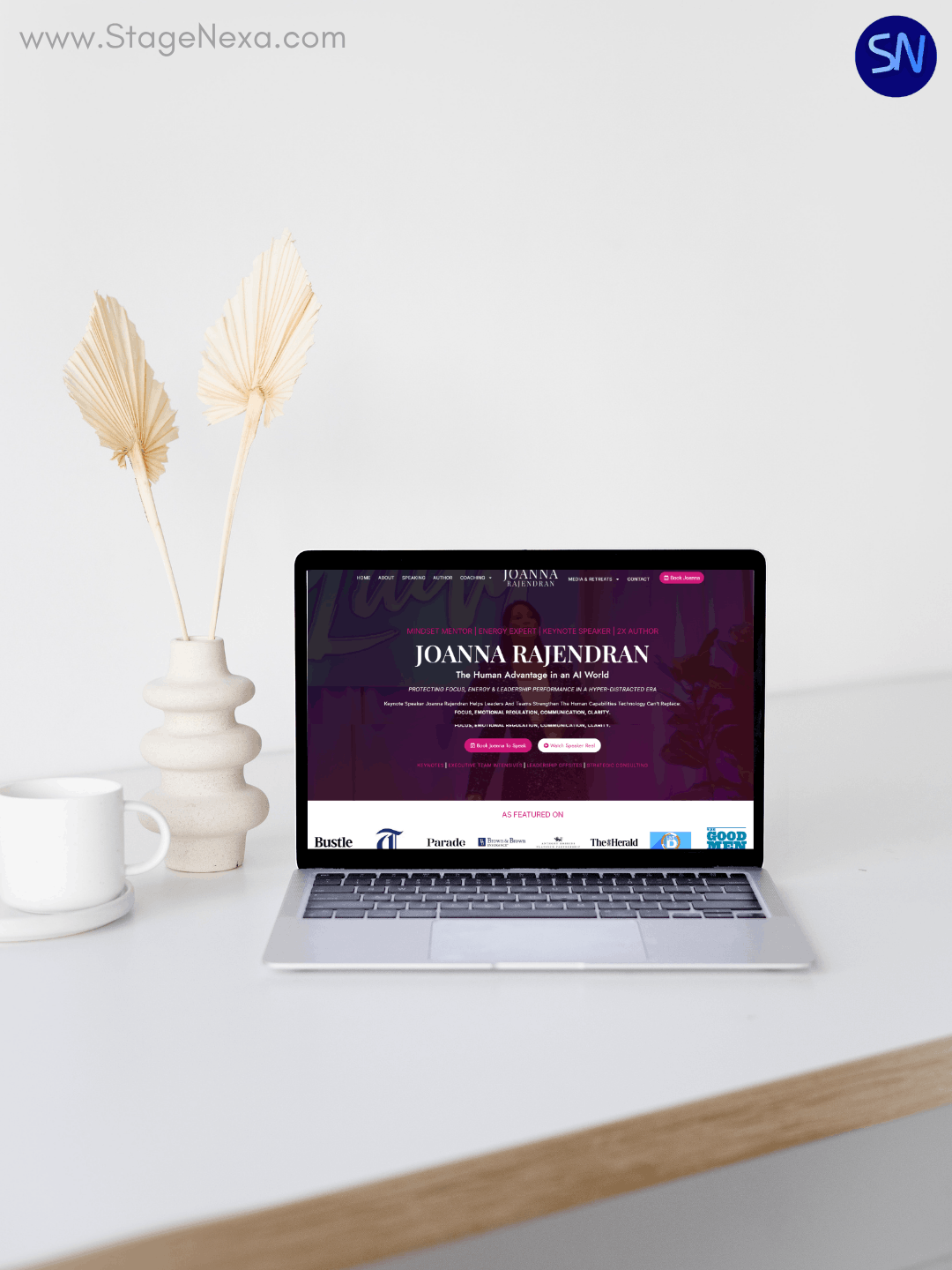 1.Joanna Rajendran Keynote Speaker Website Project by StageNexa