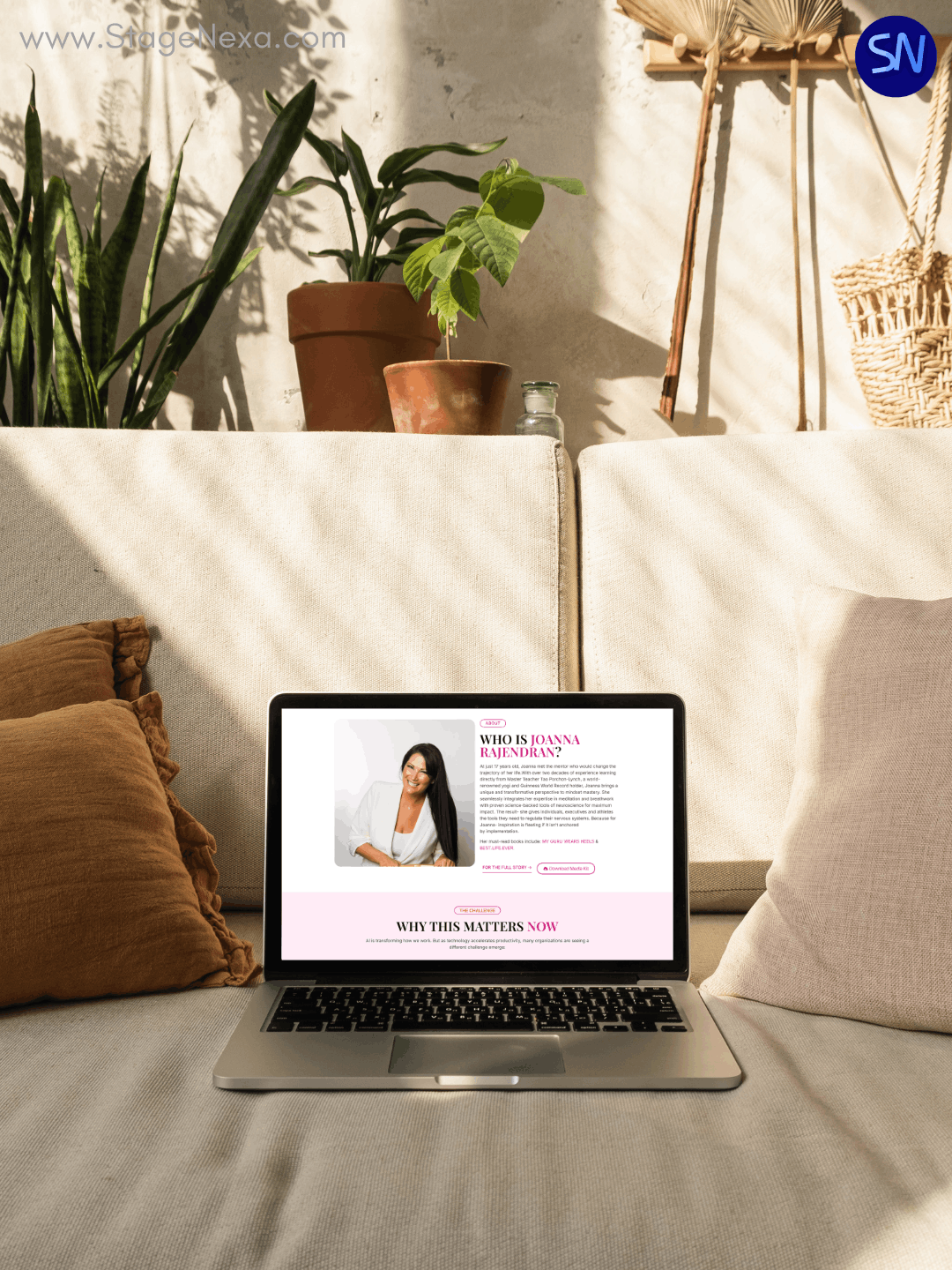 4. Joanna Rajendran Keynote Speaker Website Project by StageNexa