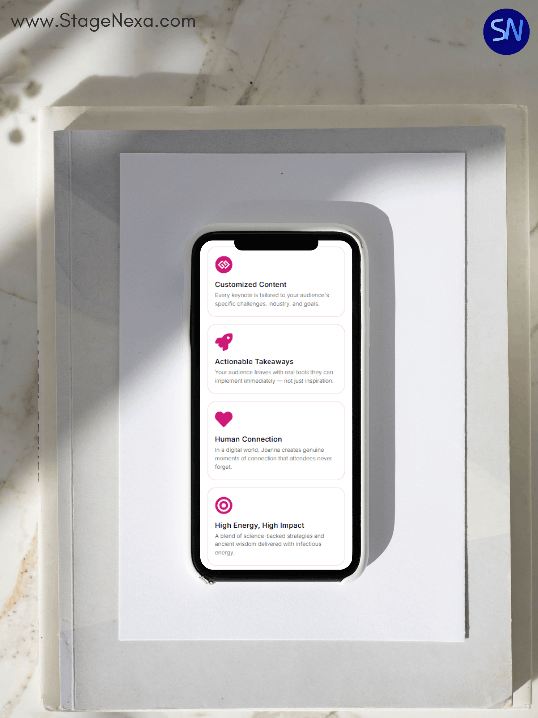 6. Joanna Rajendran Keynote Speaker Website Project by StageNexa