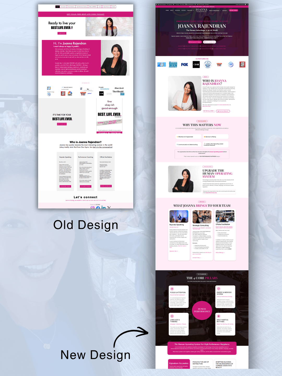 7. Joanna Rajendran Keynote Speaker Website Project by StageNexa