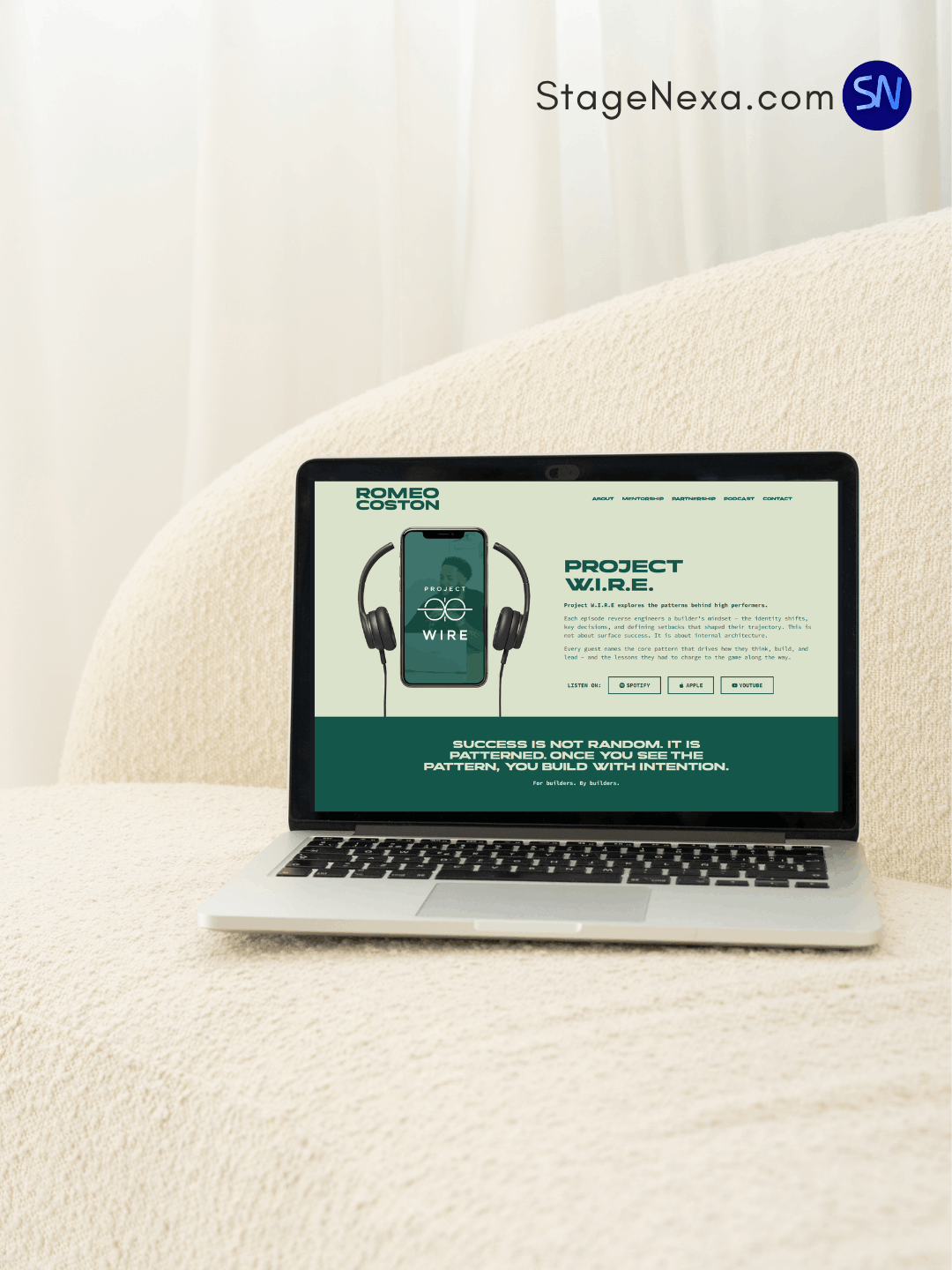 Mentor, Speaker & Growth Strategist Website Design and Development by StageNexa- Keynote Speaker Website Design and Development service