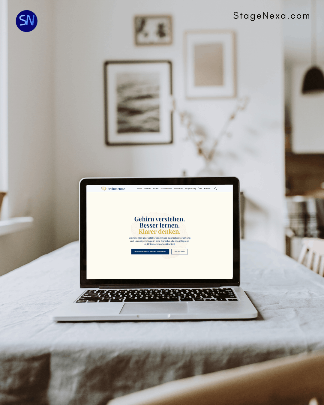 Brainmentor German Keynote Speaker knowledge blog platform Website by Stagenexa