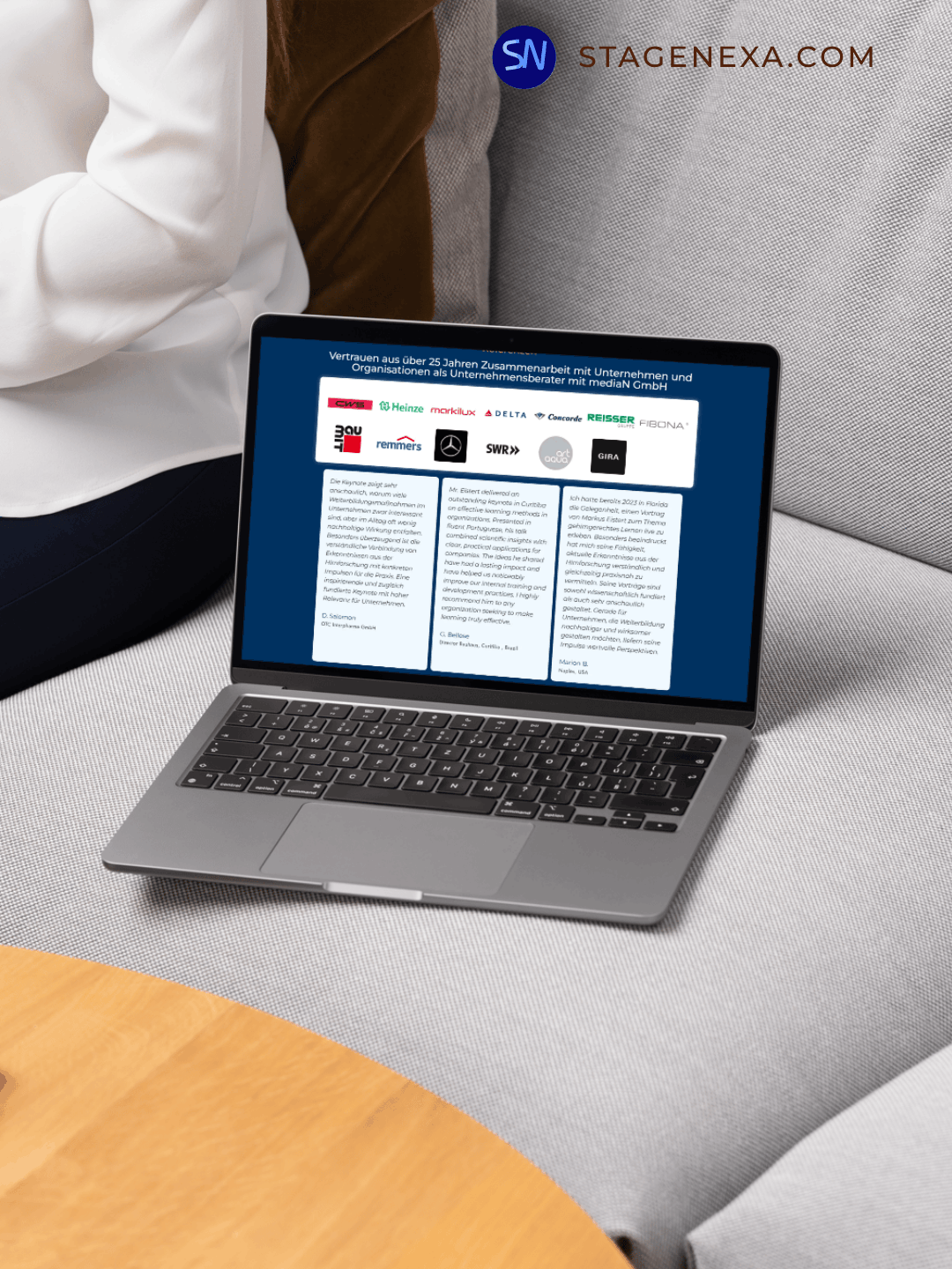 Markus Eistert keynote topics section and booking integration on speaker website